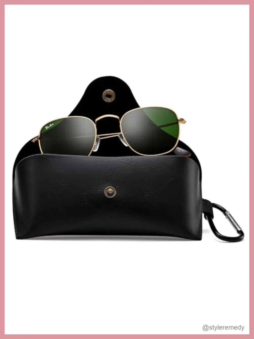Square Metal Frame Sunglasses UV400 Glass Lens Classic Retro Driving